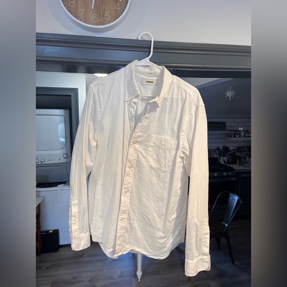 Buck Mason White Oxford Button Down